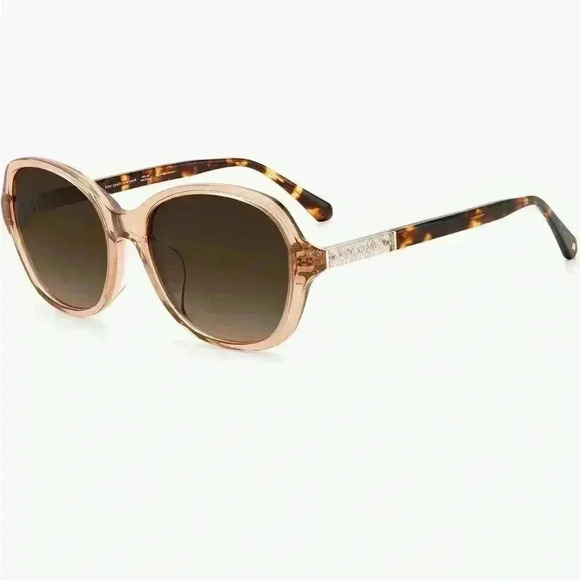 Kate Spade 57mm Yaelfs Oversize Sunglasses in Brown/ Brown Gradient NWT - Picture 2 of 7